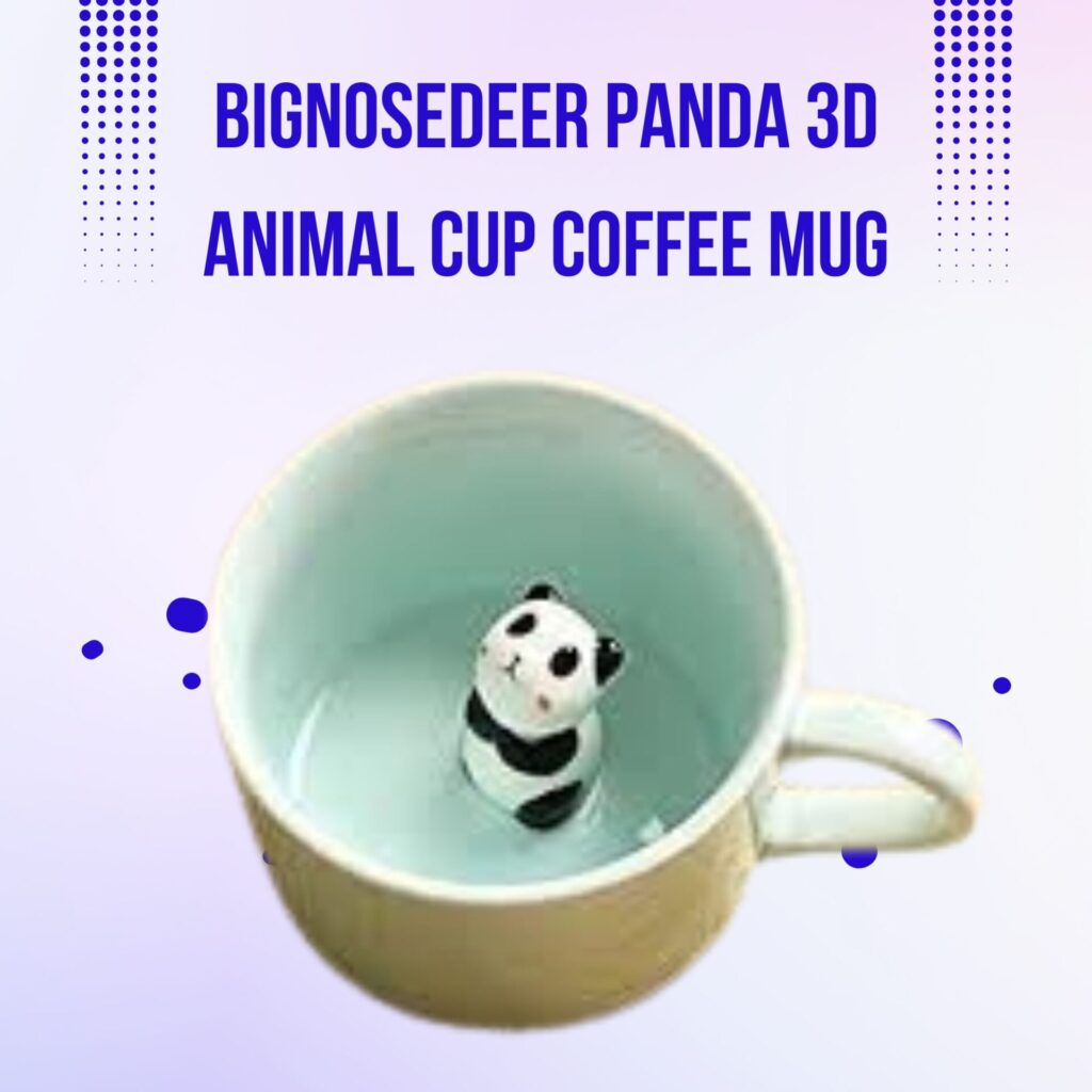 an amazing bignosederr panda 3 D animal cup coffee mug