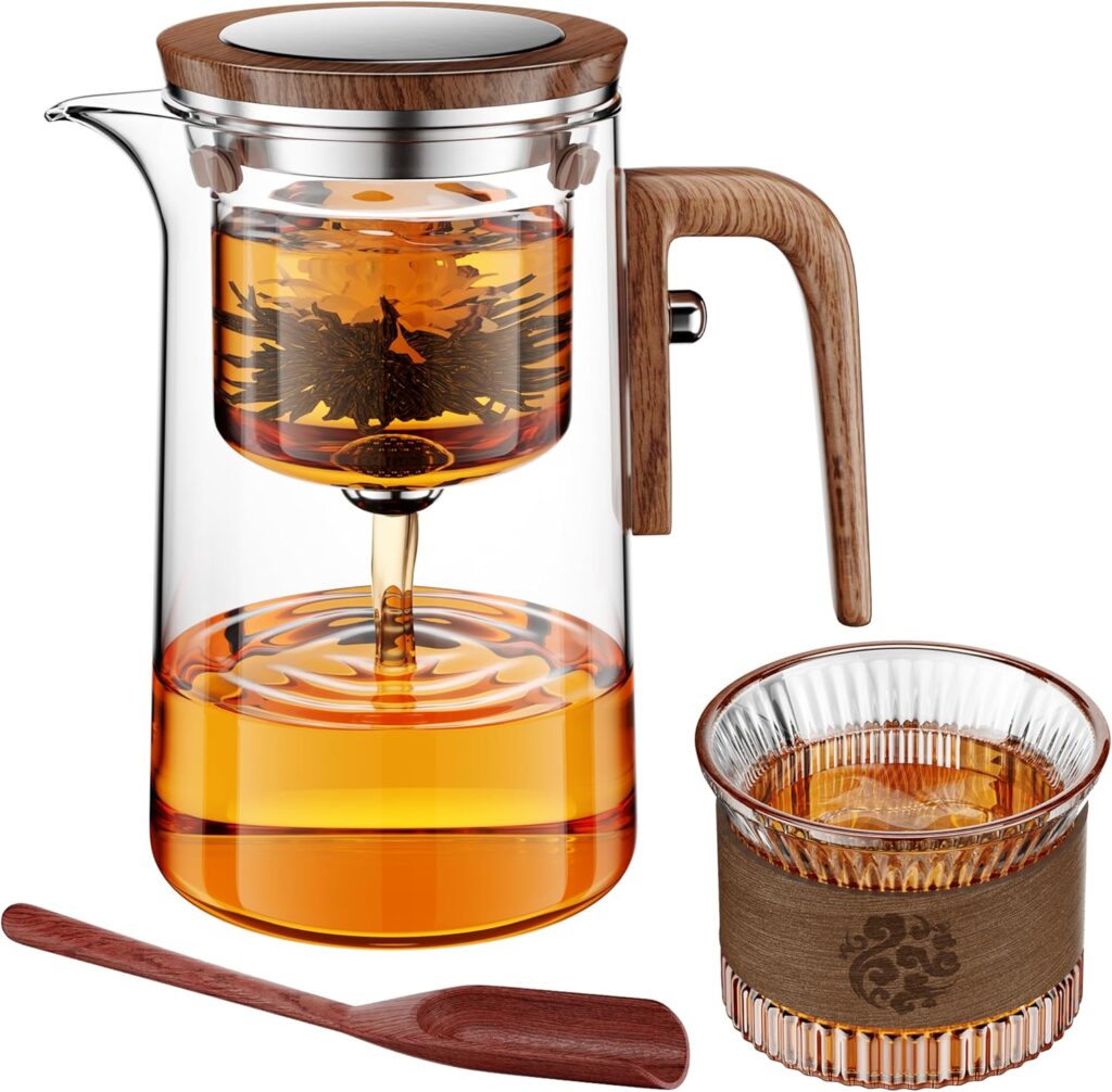 Enchanti One Touch Glass Teapot